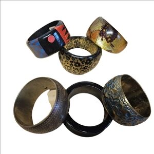 Vintage Lot of 6 Bangle Bracelets